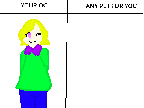 Give me your OC and i'll try make pet for you-entry?