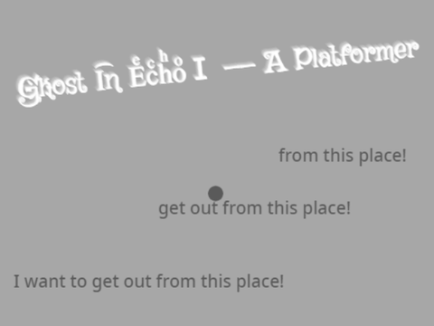 G҉host I͡n EͤcͨhͪoͦⅠ —— A Platformer