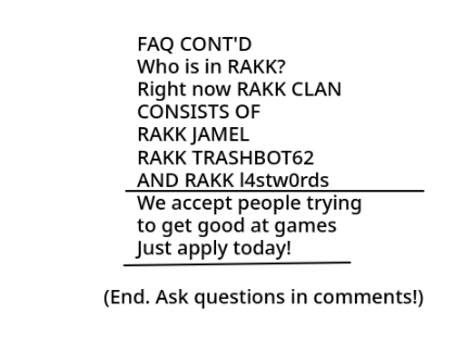Join RAKK Clan