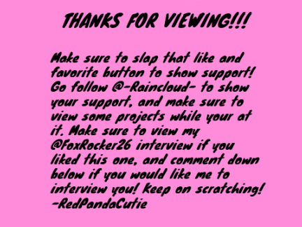 Interview with @-RainCloud-
