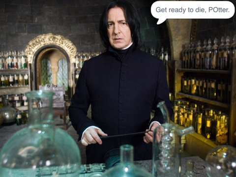 Talk to Snape! 