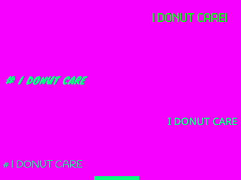 DONUTCARE MAZE!