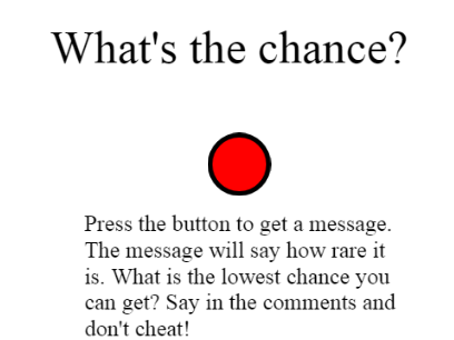 What's the chance?