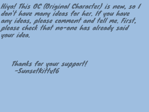 About Sunsetkitty16!!!!!!! 