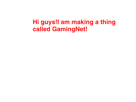 GamingNet!