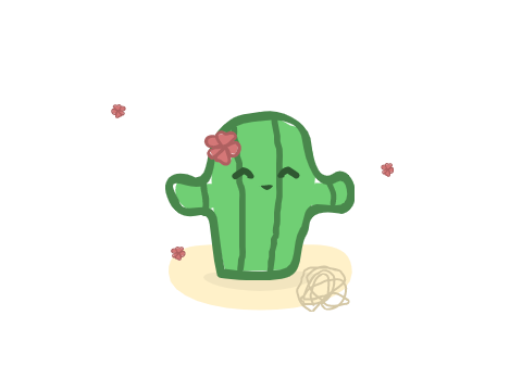 random cactus doodle