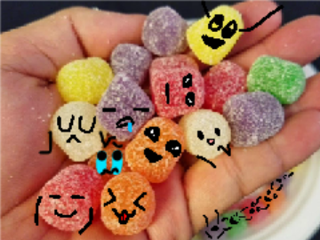 Add Yourself as a Cute Gumdrop! I'm the crying and sassy one lol
