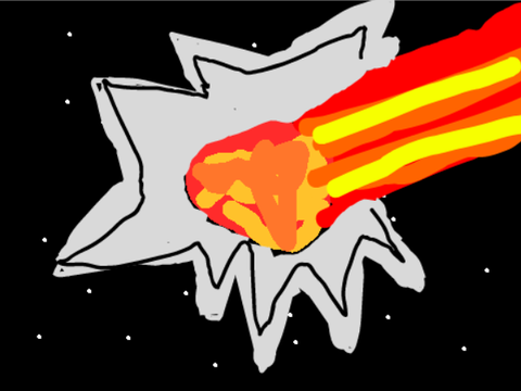Falling Asteroid Sketch