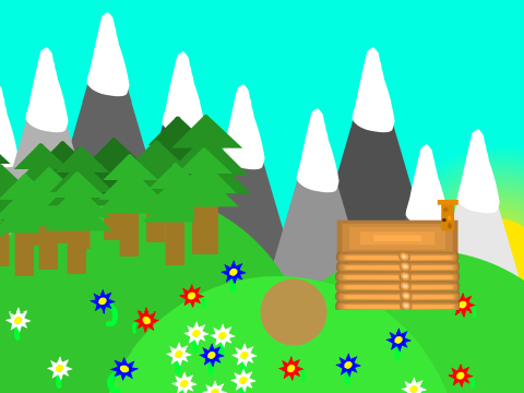 Hillside a parallax and animation