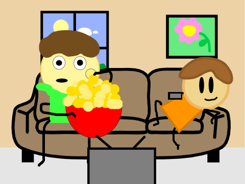 cs4742159 and TNTsquirrel Watching TV 