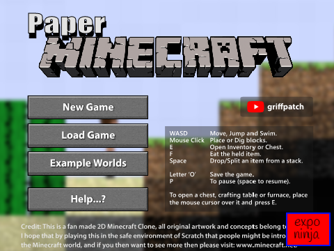 Paper Minecraft v11.5 (Minecraft 2D) FOLLOW GRIFFPATCH!!!