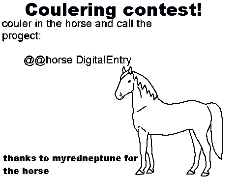 Coulering horse contest
