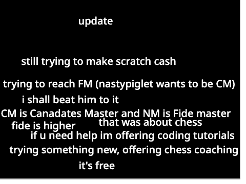 rules, updates, things about u and about me