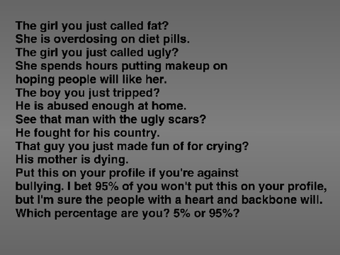 Bullying is a HUGE problem in the world and it stops now. remix remix
