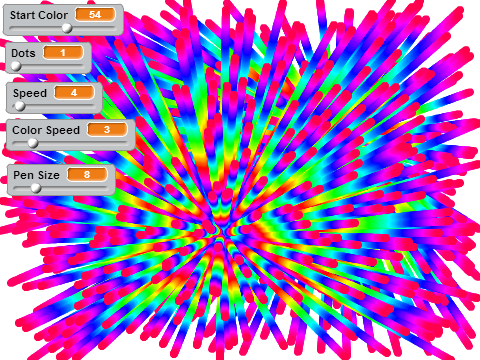 Firework Pen Effect