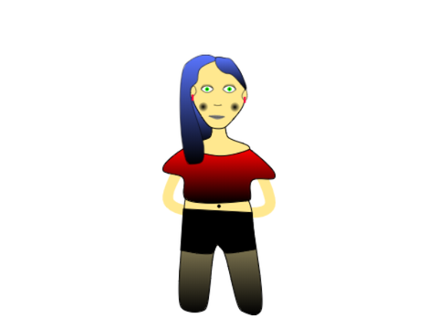 goth girl speed draw