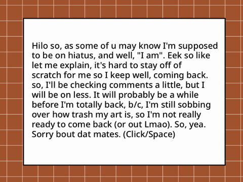 HIATUS ANNOUNCEMENT 