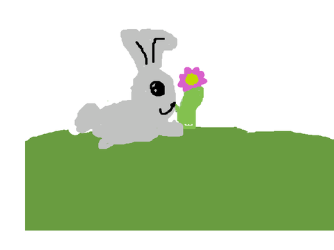 bunny and flower!
