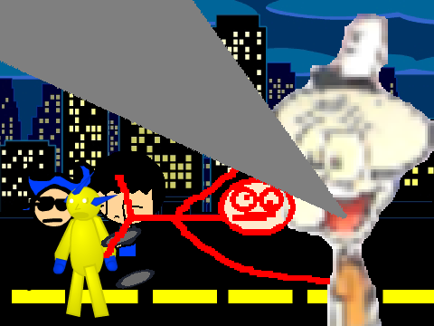Add yourself avoiding to be sucked in squidward's mouth! remix remix