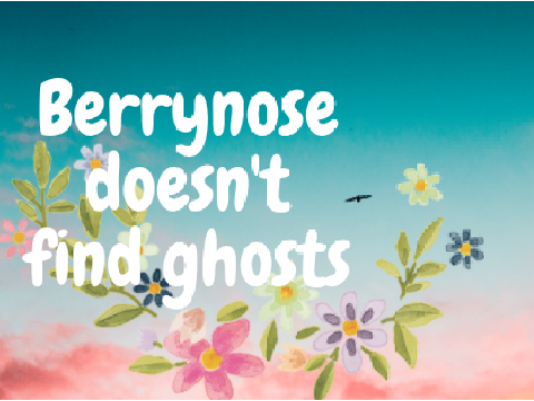 Berrynose doesn’t find ghosts 