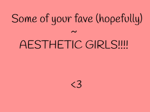 ~Aesthetic Roblox Girls~