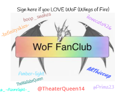 Sign here if you LOVE WoF (Wings of Fire) remix remix remix remix remix remix