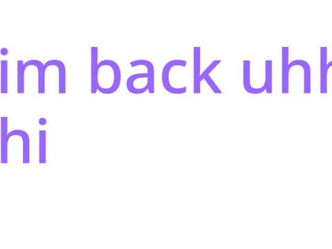 im back