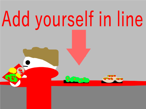 Add yourself in line