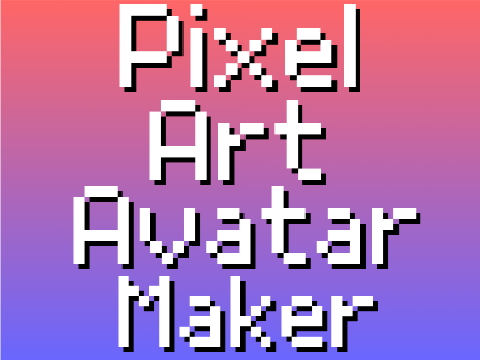 Pixel Art Avatar Creator v1.1 -- Design your own avatar!