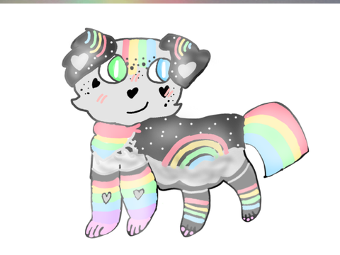                      My Rainbow Bandit Drawing