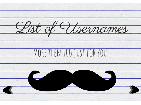 Username List - One Word