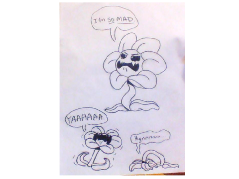 I drew a Flowey