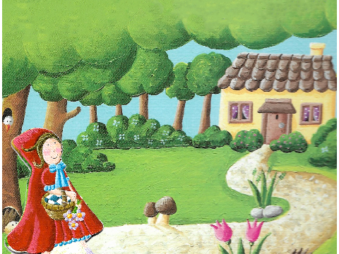 Little red ridding hood.