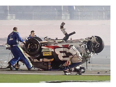 Austin Dillon crash miracle 2015