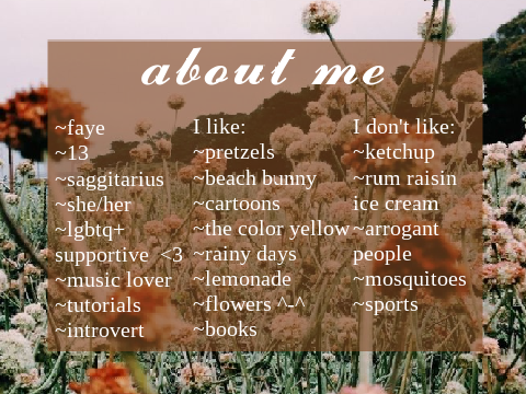 ᴀʙᴏᴜᴛ ᴍᴇ ♡