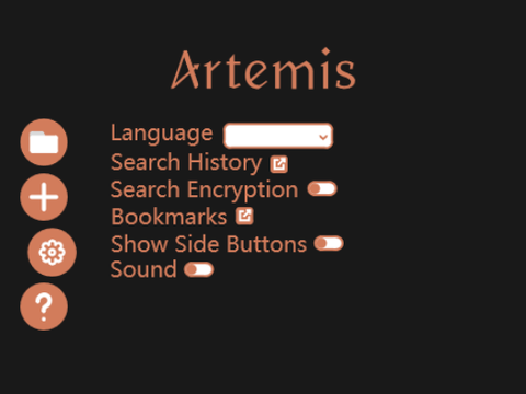 Artemis improved settings UI