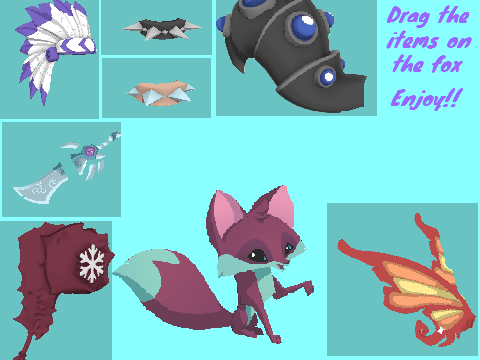 Animal Jam fox Dress up