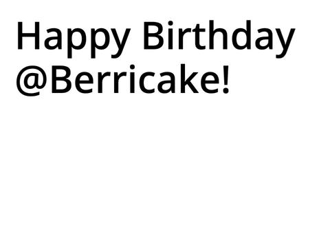 Happy Birthday