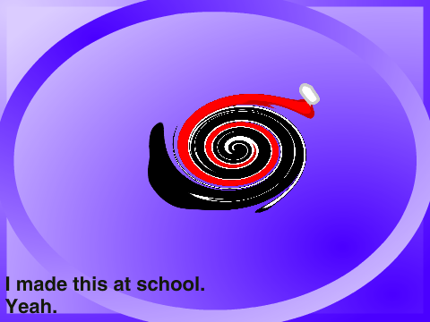 I made this at school.