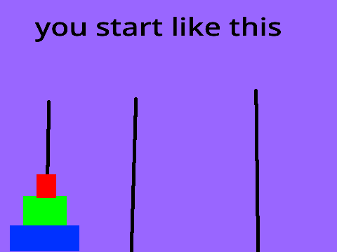 how to solve tower of Hanoi 