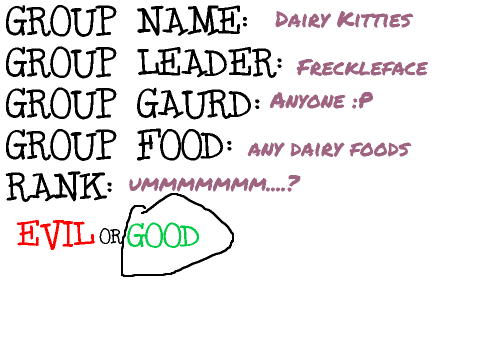 FOOD GROUP - DAIRY KITTIES