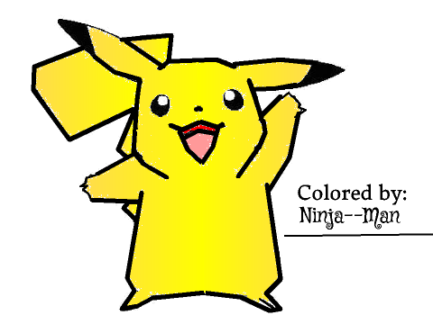 Pikachu Coloring Contest *Entry*