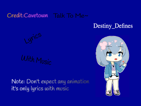 Talk To Me~ Lyrics