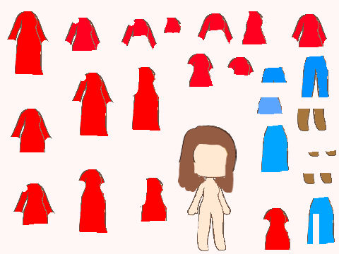 hand drawn outfits fashion