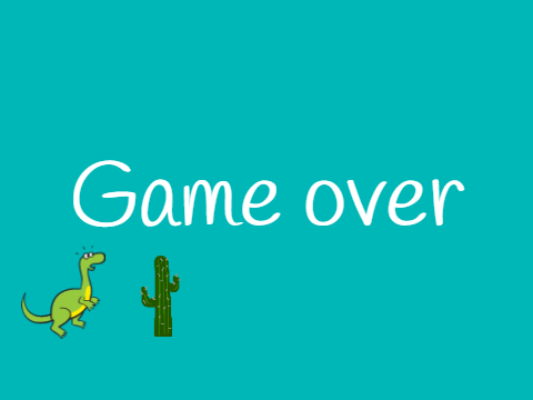 Dino and cacti