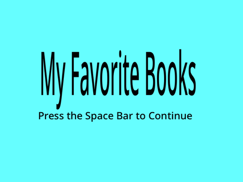My Favorite Books