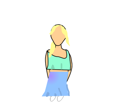 summer girl speed draw