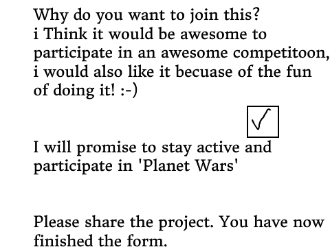 Planet Wars - Sign-ups   *OPEN* remix