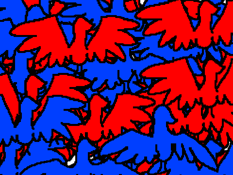 Birds fly
