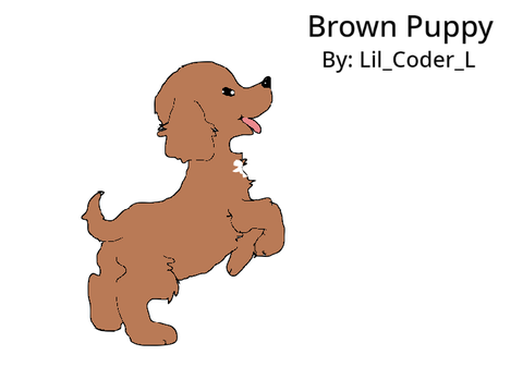 Brown Doggy Art 